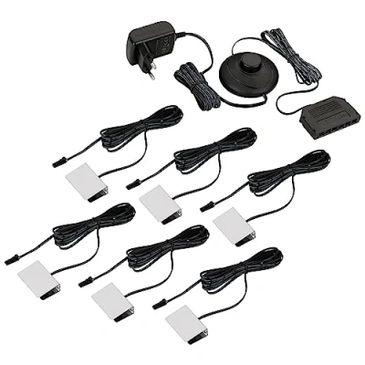 Abbildung von SEBSON Aufbauleuchte LED Vitrinenbeleuchtung 6er Set 12V Glaskantenbeleuchtung warmweiß