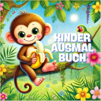 Abbildung von Kinder Ausmalbuch: &quot;Kreativer Spaß für kleine Künstler: Bunte Abenteuer zum Ausmalen ab 2 Jahre&quot; Mit 80 tollen Motiven und Kritzeln Mädchen Jungen