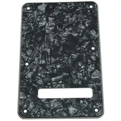 Abbildung von Dopro Northwest Guitars Rückplatte ST Tremolo Cover für USA/Mexican Standard Fender Stratocaster Black Pearl