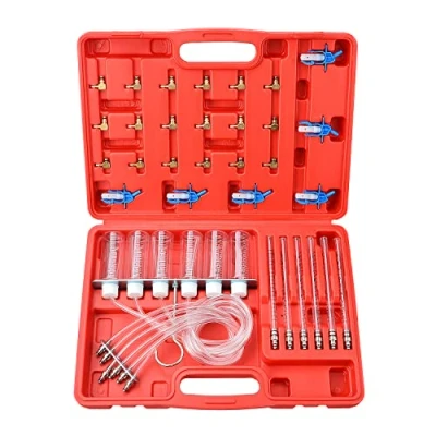 Abbildung von Zoomtools 6 Zylinder Diesel Einspritzdüsen Durchflussmesser Adapter Set, Rücklaufmengen Tester Common Rail Injector mit 24 Adaptern, Kraftstoffdruck Werkzeug Set