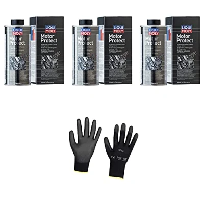 Abbildung von Iloda 3xOriginal Liqui Moly 500ml Motor Protect Schutz 1018 Schutzhandschuhe