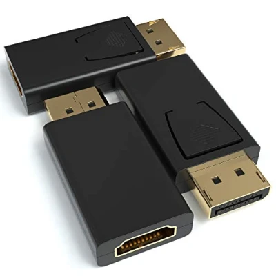 Abbildung von JAMEGA Displayport zu HDMI Adapter DP 1.2 Konverter 4K UltraHD 1080p Audioübertragung 3er Pack