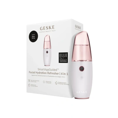 Abbildung von GESKE SmartAppGuided™ Facial Hydration Refresher 4 in 1 Wasserzerstäuber Gesichtsdampfer Wasserspray Face Mister Gesichtsreinigungsgerät Sprühnebler Kosmetik natürlicher Glow