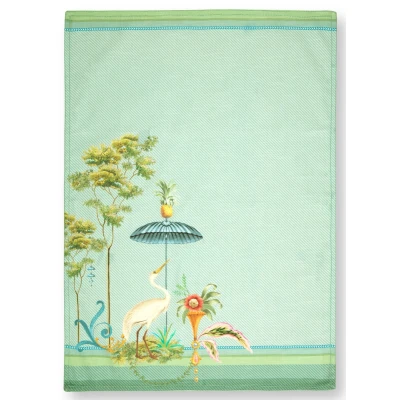 Abbildung von PIP STUDIO Jolie Heron Geschirrtuch Big Blue 50x70 cm