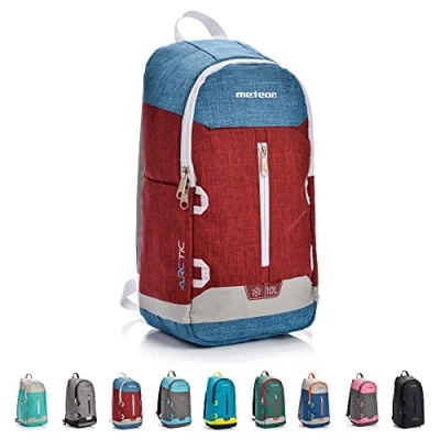 Abbildung von meteor 10 und 20L Kuhl Rucksack Kühltasche Isolier Lunch Kühlbox Picknick EIS Campingtasche tashe Outdoor Reisentashe (10 L, Meer/Grün)