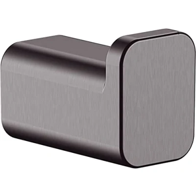 Abbildung von hansgrohe Handtuchhaken AddStoris, Handtuchhalter Brushed Black Chrome