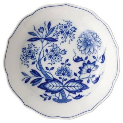Abbildung von Hutschenreuther Blau Zwiebelmuster Kaffee Untertasse 14 cm