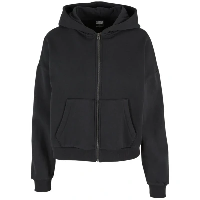 Abbildung von Urban Classics BOXY Sweatjacke, Damen, Größe: 4XL, Black