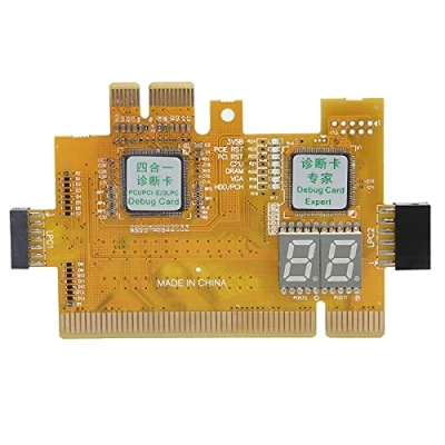 Abbildung von Desktop Diagnosetestkarte,PCI PCI E 2LPC 4 in 1 Multifunktions Analysator Motherboard 2 Bit Debug Post Test Kit Karte mit LED Anzeige Unterstützt Alle Steckplätze