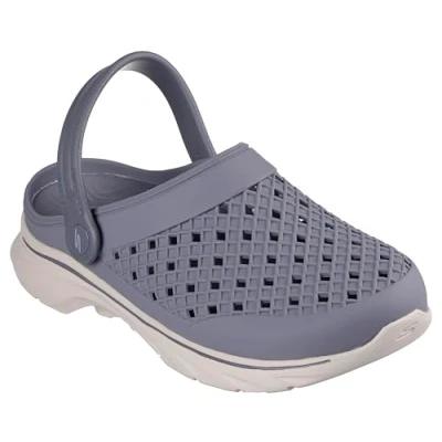Abbildung von Skechers Pantolette flach, Herren, Größe: 43, Grau Schuhe