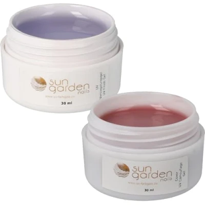 Abbildung von Sun Garden Nails UV Versiegelungsgel 30ml+UV Cover Gel 30ml