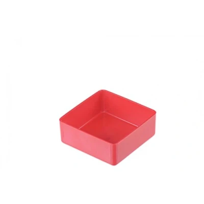 Abbildung von hünersdorff Einsatzbox aus hochschlagfestem Polystyrol (PS), Maße: 54 x 23 mm, Farbe: rot