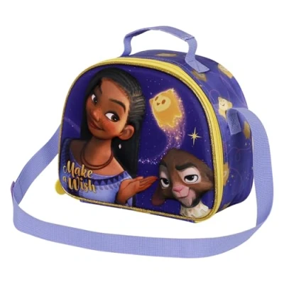 Abbildung von Disney Wish Star 3D Frühstückstasche, Lila, 25,5 x 20 cm