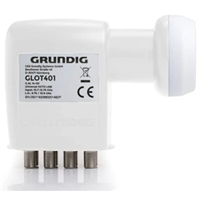 Abbildung von [Test SEHR GUT *] GSS Octo LNB Weiss für digital Satellitenschüssel, 8 Teilnehmer, TV 8fach, Fach, mit LTE Filter Sat, Satelliten, Full HD, 4K, 0.1dB, Wetterschutz, kälte &amp; hitzebeständig