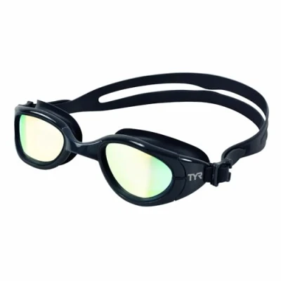 Abbildung von TYR SPEC OPS 2.0 Mirrored Googles Unisex Schwimmbrillen, Größe: One Size, Gold/navy