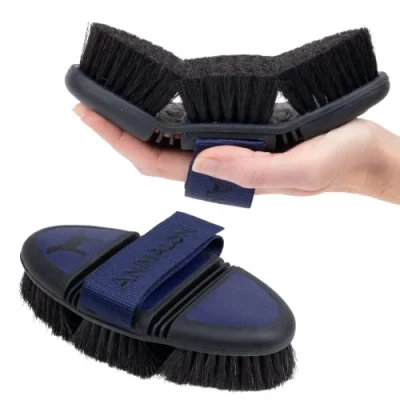 Abbildung von Animalon Kurzhaar Bürste für Hunde Fellwechsel Helfer beim Hund Hundebürste mit innovative schonende Fellpflege (Kardätsche, Blau) (Blau, Kardätsche groß)