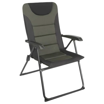Abbildung von HOMECALL Campingstuhl Gartenstuhl Anglerstuhl Faltsessel Klappstuhl für Wohnwagen Outdoors, 5 fach Verstellbarer Rückenlehne, Hochlehner, Gepolsterter, bis 150kg