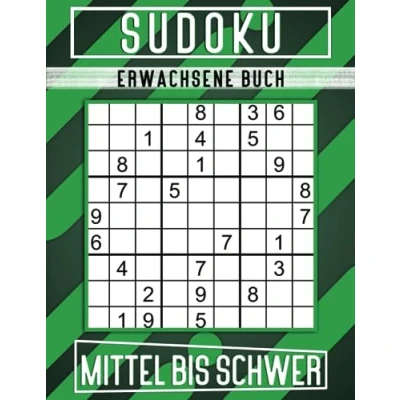 Abbildung von Sudoku Erwachsene Buch Mittel Bis Schwer: 600 Großdruck Rätsel mit Lösungen, Geschenkidee für Erwachsene, Oma, Opa.