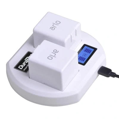Abbildung von DuraPro LCD Dual Akku Ladegerät Ladestation für Arlo Pro, Security Light, Pro 2 &amp; Go VMA4400 100EUS