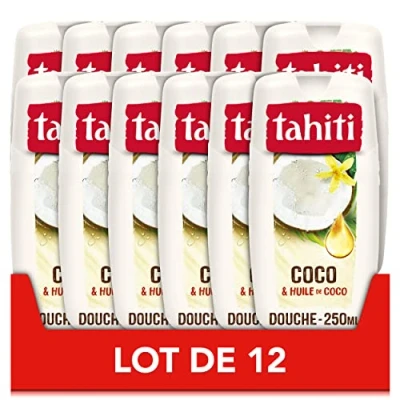 Abbildung von Tahiti Duschgel Coco &amp; Kokosöl Formel auf Basis natürlicher Inhaltsstoffe 12 x 250 ml
