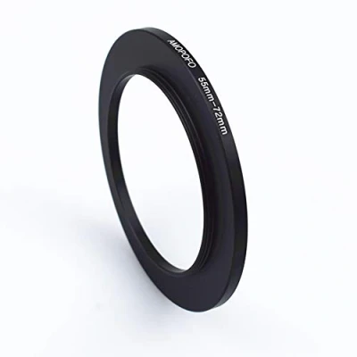 Abbildung von 55mm to 72mm Kamera Filter Ring (Metall),55mm Step up Filteradapter Ring.Kompatibel mit Objektiven Aller Hersteller bis Ring(55mm 72mm)