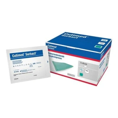 Abbildung von Cutimed Sorbact Kompressen 7x9 cm 40 St