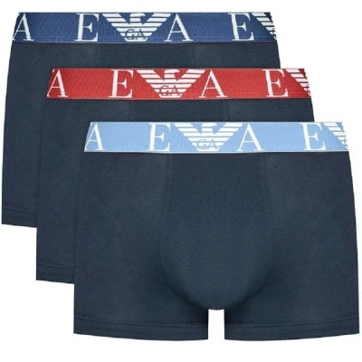 Abbildung von Emporio Armani 3PACK Panties, Herren, Größe: Small, Marine