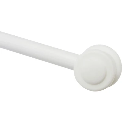 Abbildung von Gardinenstange Vitragestange Metall, GARDINIA, Ø 12 mm, 1 läufig, kürzbar, mit Bohren, geklebt, verschraubt, Kunststoff, Serie Nevada mm