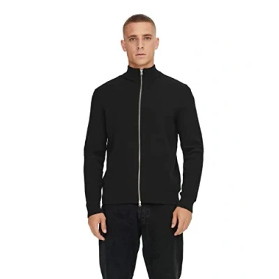Abbildung von Only &amp; Sons Onsphil Cardigan Strickjacke, Herren, Größe: XL, Black