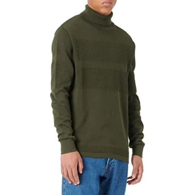 Abbildung von SELECTED HOMME Men&#039;s SLHMAINE LS Knit ROLL Neck W NOOS Pullover, Forest Night, S