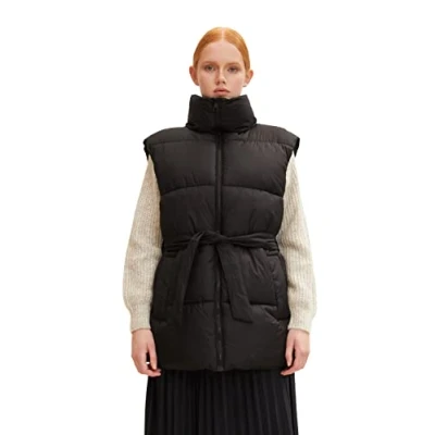 Abbildung von TOM Tailor Denim Weste, Damen, Größe: Large, Deep black
