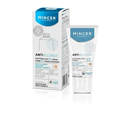 Abbildung von Mincer Pharma Anti Allergic Beruhigende Feuchtigkeitsspendende Gesichts CC Creme für Empfindliche Haut mit Bacocalmine, Iricalmin und Mineralpigmenten 50 ml