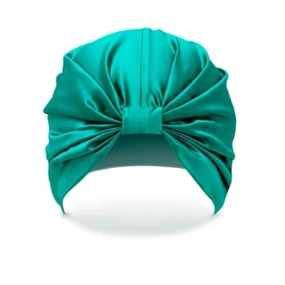 Abbildung von Silk Hair Wrap The Esme 100 % luxuriöses Seidenhaar die Schlafhaube, geschädigtes Haar schützt und repariert, Schlafkappe, geeignet für krauses, lockiges glattes