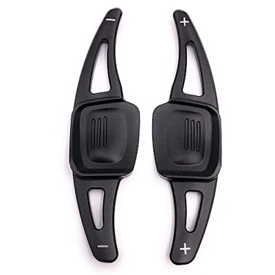 Abbildung von H Customs Schaltwippen Shift Paddle kompatibel mit Golf 8 (auch GTI und GTD) Schwarz