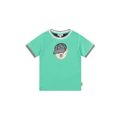 Abbildung von Steiff Tshirt print für Kinder, Größe: 128, Winter green