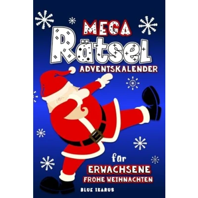 Abbildung von Mega Rätsel Adventskalender für Erwachsene: Jeden Adventstag spannende Rätsel: Zahlenrätsel Sudokus Symbolrätsel Nanogramme Kakuro Buchstabenquiz Zahlensuche