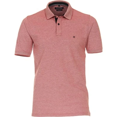 Abbildung von CASAMODA Poloshirt Halbarm Polokragen geknöpft dunkelrot Gr. X4L