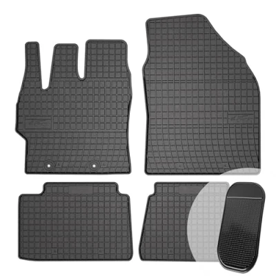 Abbildung von moto MOLTICO Gummimatten Auto Fußmatten Gummi Automatten Passgenau 4 teilig Set passend für Mazda 2 Hybrid ab 2022 Schrägheck