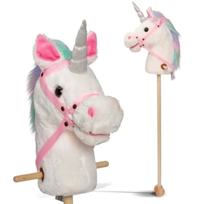 Abbildung von Pink Papaya Steckenpferd Steckenpferd, Hobby Horse mit Sounds, inkl. Halfter, Rollen