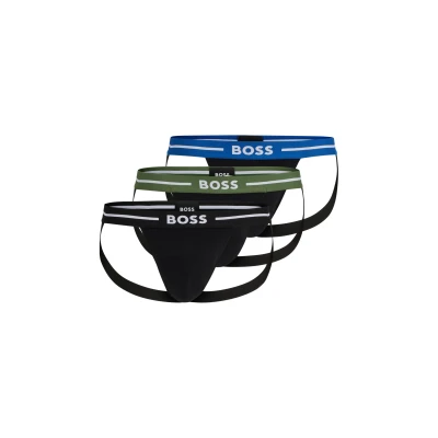 Abbildung von BOSS Jockstrap BOLD 3 PACK Slip, Herren, Größe: Large, Black