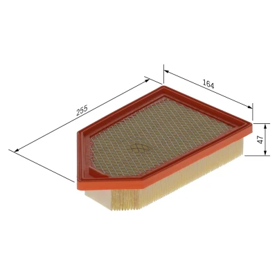 Abbildung von Plattenfilter (Einsätze) BOSCH F 026 400 724