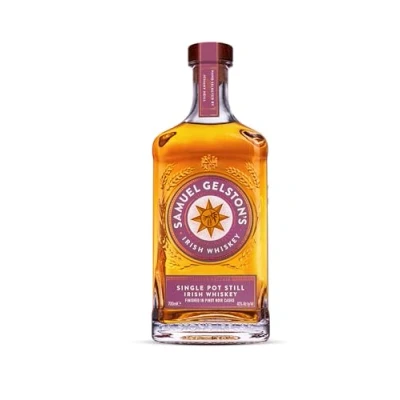 Abbildung von Samuel Gelston&#039;s Single Pot Still Irish Whiskey Pinot Noir Casks 40% Vol. 0,7l in Geschenkbox