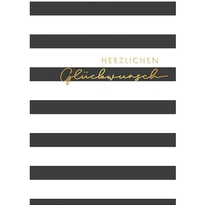 Abbildung von Geburtstagskarte Lifestyle Textkarte Streifen 11,6 x 16,6 cm