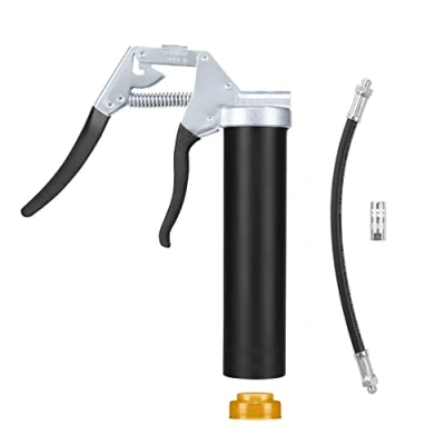 Abbildung von Pressol easyFILL 400 M 10 x 1 (mit 10x Fettfolgekolben, Füllvolumen g Kartuschen, Fördervolumen 1,1 cm3 / Hub, inkl. Panzerschlauch, ergonomischer Handgriff) 14700001