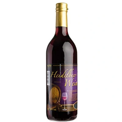 Abbildung von Heidelbeer Wein 9,5% Alc., 6 x 750ml Flasche pfandfrei