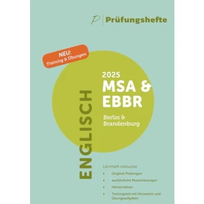 Abbildung von Prüfungsheft &amp; Training 2025 Englisch MSA und eBBR Berlin Brandenburg Original Prüfungen Lösungen