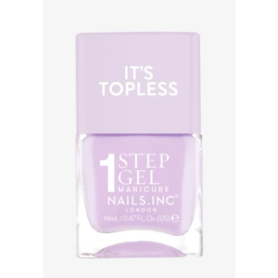 Abbildung von Nails Inc Topless Hailey (lavendel) Gel Nagellack ohne UV 1 Schritt Maniküre mit bis zu 8 Tagen Halt Schnelltrocknend, vegan &amp; 21 free Für Kinder Erwachsene Base Coat Top