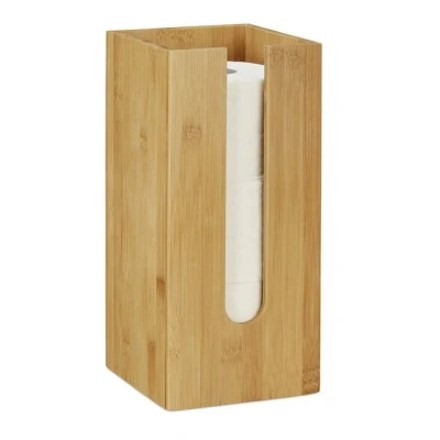 Abbildung von relaxdays Toilettenpapierhalter stehend Bambus
