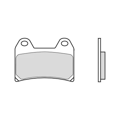 Abbildung von Brembo Bremsbeläge organisch 07BB19.07 75,1x55,5x8,7mm