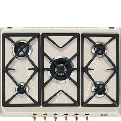 Abbildung von SMEG SRV876AVOGH2 Gaskochplatte, Hafer